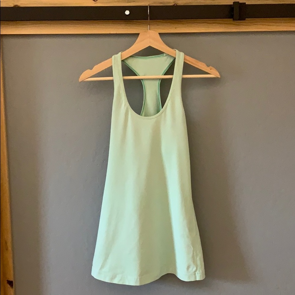 Lulu Lemon cool racerback in sea mist
